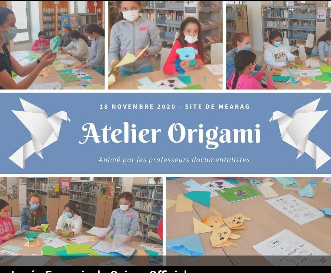 Atelier origami au CDI