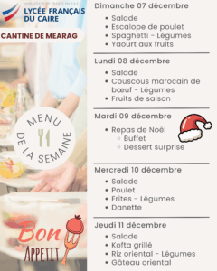 Mearag du 07 au 11 décembre