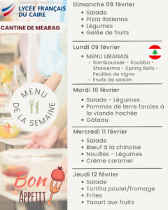 Mearag du 08 au 12 février