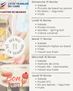 Mearag du 15 au 19 février