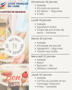 Mearag du 18 au 22 janvier