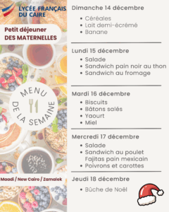 Primaire du 14 au 18 décembre