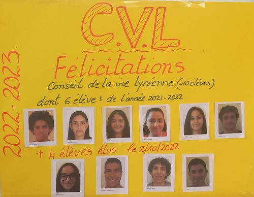 Elections des représentants des élèves au CVL - Site de Mearag