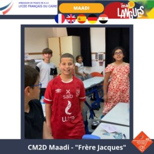 Mai des langues : chanson multilingue des CM2D