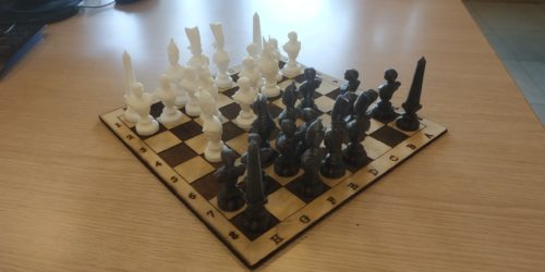 Projet « Jeu d’échecs » au FabLab – Yassine, 5e1