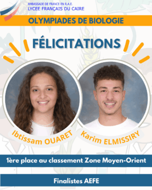 Olympiades de Biologie – Résultats Zone Moyen-Orient