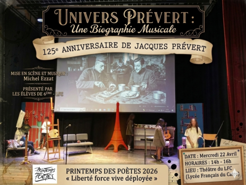 Spectacle “Univers Prévert : une biographie musicale” - Classes de 6e