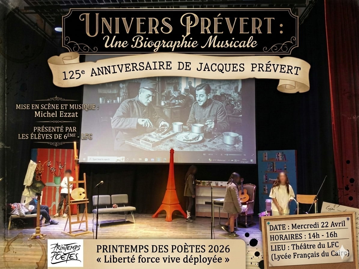 Spectacle “Univers Prévert : une biographie musicale” - Classes de 6e